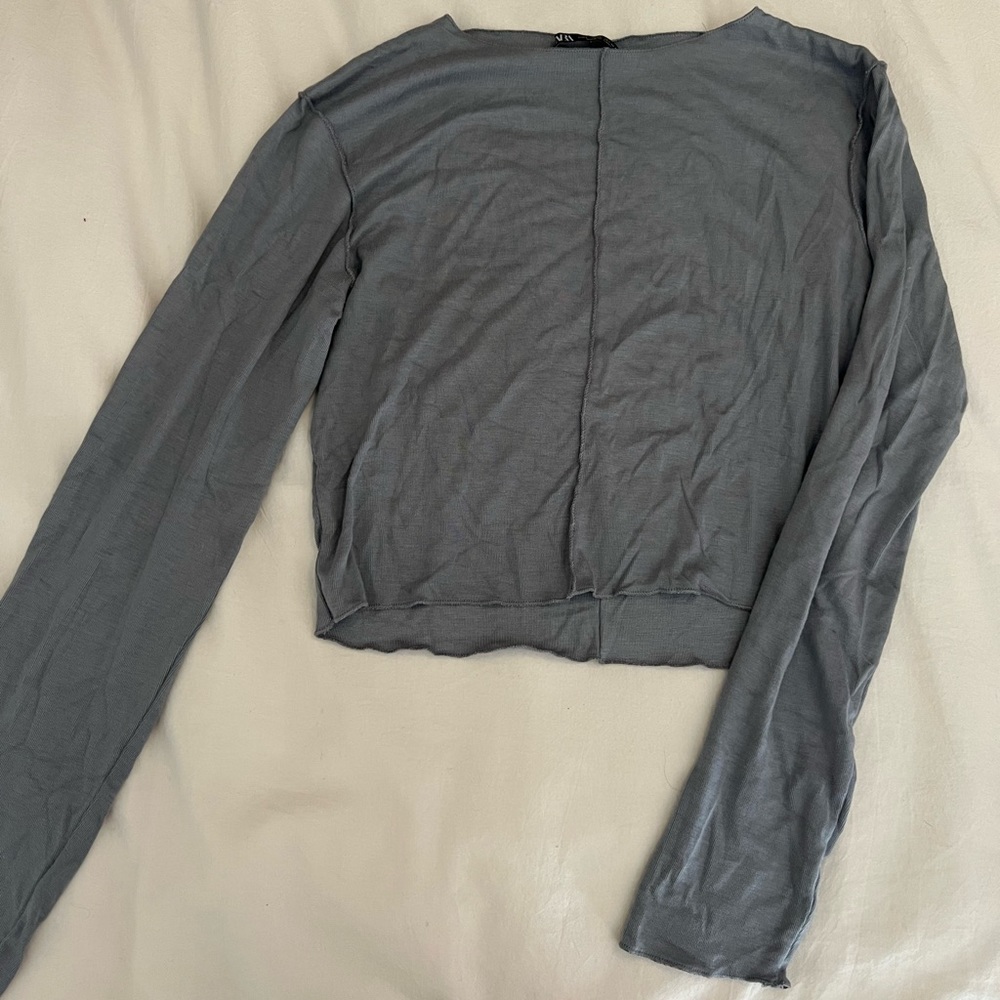 Zara long sleeve, blue, size L